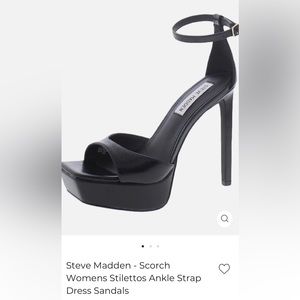 Brand New Steve Madden Black Scorch Sandal